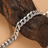 Cuban Bracelet Pin Chain Retro Old Men's Personality Jewelry