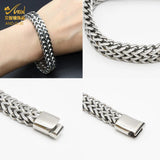 Cuban Chain Men Bracelet Stainless Steel Chain Bracelet Silver Jewelry Gift