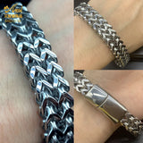 Cuban Chain Men Bracelet Stainless Steel Chain Bracelet Silver Jewelry Gift