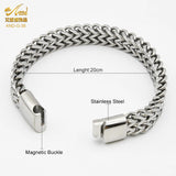 Cuban Chain Men Bracelet Stainless Steel Chain Bracelet Silver Jewelry Gift