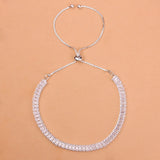 Crystal Bracelet Bangle Geometric Shape Adjustable Jewelry Women