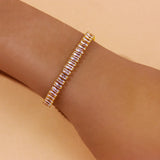 Crystal Bracelet Bangle Geometric Shape Adjustable Jewelry Women