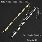 Personalized Stainless Steel Bracelet with 6 Engraved Names
