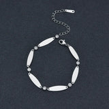 Personalized Stainless Steel Bracelet with 6 Engraved Names
