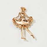 Ballet Girl Dancer Rhinestone Brooch Pin Wedding Jewelry Gift