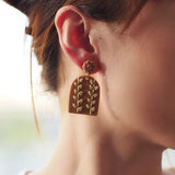 Polymer Clay Braided Pattern Earrings Dangle Sets Women Jewelry