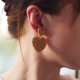 Polymer Clay Braided Pattern Earrings Dangle Sets Women Jewelry