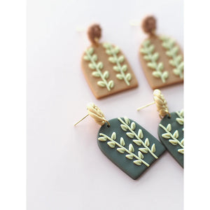 Polymer Clay Braided Pattern Earrings Dangle Sets Women Jewelry