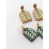 Polymer Clay Braided Pattern Earrings Dangle Sets Women Jewelry