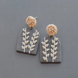 Polymer Clay Braided Pattern Earrings Dangle Sets Women Jewelry