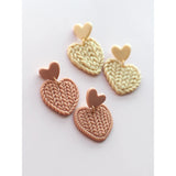 Polymer Clay Braided Pattern Earrings Dangle Sets Women Jewelry