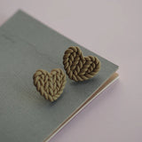 Heart Shape Polymer Clay Earrings Set for Women