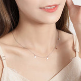 925 Silver Geometric Round Choker Necklace, Women Gift