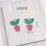 DIY Heart Rainbow Plant Floating Pendant Charms