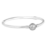 Daisy Clasp Snake Chain Bracelet - Birthday Jewelry Gift
