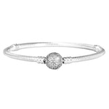 Daisy Clasp Snake Chain Bracelet - Birthday Jewelry Gift
