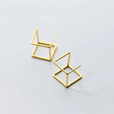 Geometric Stud Earrings Christmas Gift