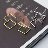 Geometric Stud Earrings Christmas Gift