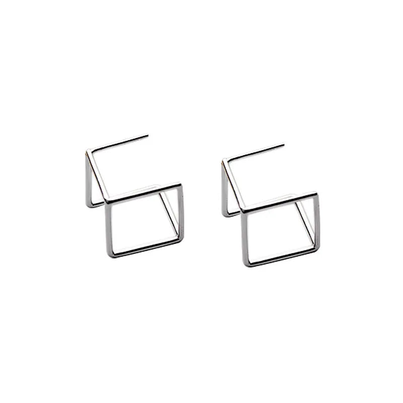 Geometric Stud Earrings Christmas Gift