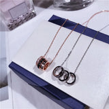 925 Sterling Silver Women Necklace with Zircon Pendant