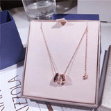925 Sterling Silver Women Necklace with Zircon Pendant