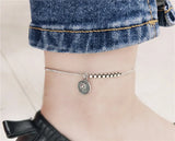 Queen Pendant 925 Sterling Silver Anklet