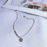 Queen Pendant 925 Sterling Silver Anklet