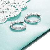 925 Sterling Silver Zircon Wedding Earrings for Women