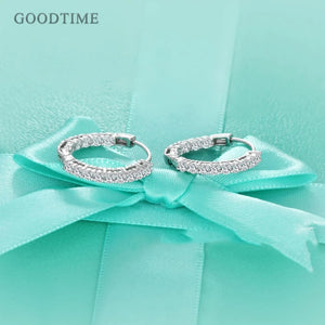 925 Sterling Silver Zircon Wedding Earrings for Women