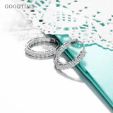 925 Sterling Silver Zircon Wedding Earrings for Women