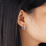925 Sterling Silver Zircon Wedding Earrings for Women