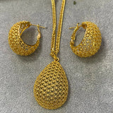 Dubai Jewelry Set for Women - Earrings Necklace Pendant