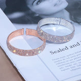 Crystal Charm Bangle Bracelet for Women