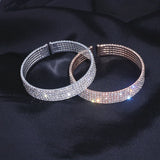 Crystal Charm Bangle Bracelet for Women