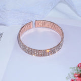 Crystal Charm Bangle Bracelet for Women