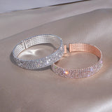 Crystal Charm Bangle Bracelet for Women