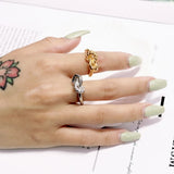 Stainless Steel Punk Ring Gala Female Gift