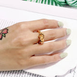 Stainless Steel Punk Ring Gala Female Gift