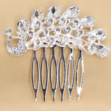Bridal Hair Comb Crystal Rhinestones Pearls Headpiece