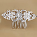 Bridal Hair Comb Crystal Rhinestones Pearls Headpiece