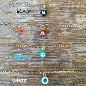 Evil Eye Choker Necklace Delicate Pendant Halloween Jewelry