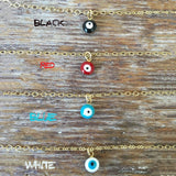 Evil Eye Choker Necklace Delicate Pendant Halloween Jewelry