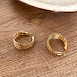 14k Geometric Earrings for Women S925 Silver Needle Stud Wedding Gift