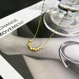 14k Real Charm Square Chain Necklace for Women High Temperament Jewelry