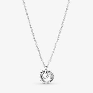 Family Always Encircled Pendant Necklace For Womens