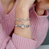 Family Tree Heart Clasp Bracelet DIY Jewelry Gift