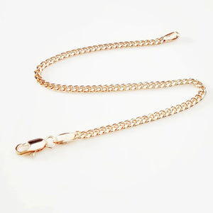 Rose Women Jewelry 3 MM Wide Hand Bracelet For Lady