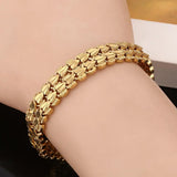 Heart Bracelet Link Bangle Jewelry Women Men