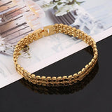Heart Bracelet Link Bangle Jewelry Women Men
