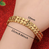 Heart Bracelet Link Bangle Jewelry Women Men